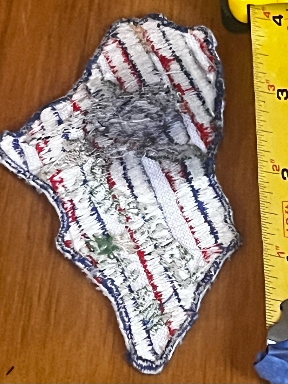 Lewiston Maine Chicadee Patch Handmade Embroidered Custom - Picture 5 of 5